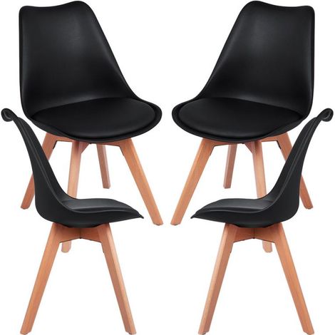 Packs Sillas Comedor - Pack 4 Sillas Synk Basic - Negro