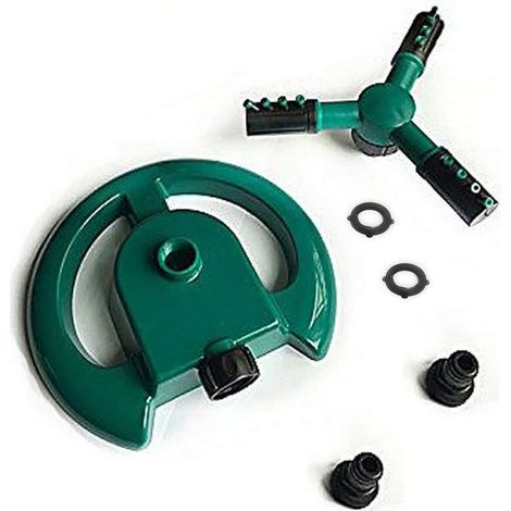 Green Mobility-Arroseur automatique pour pelouse de jardin, 3 bras, rotation à 360 degrés, système d'irrigation pour arroser vos plantes, fleurs, légumes (1/5)