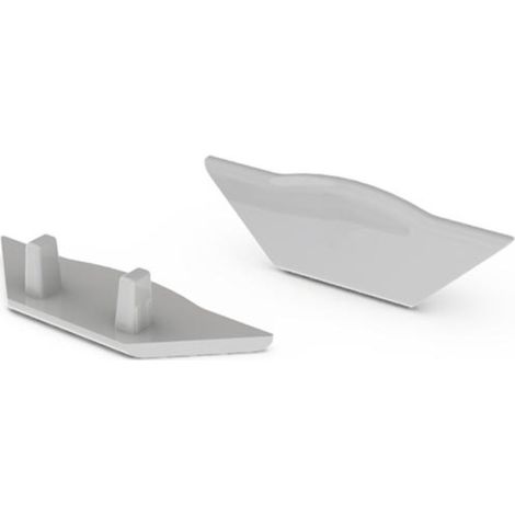 CAPUCHON EN ABS POUR PROFILÉ LED ALU-CORNER - SANS TROU DE CÂBLE - GRIS VELLEMAN EC-E1 (1/2)