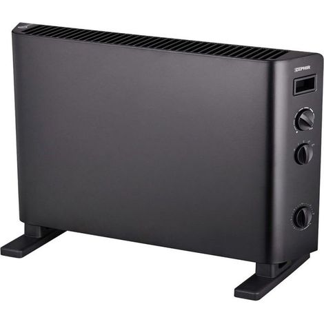 TERMO CONVETTORE DA TERRA TURBO 2000 WATT NERO (1/2)