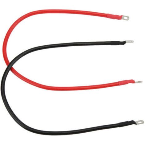 2 Stück 8AWG wärmeisolierter Batterie-Wechselrichter-Kabelbaum aus PVC für ATV, Auto, Boot: