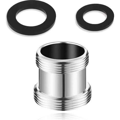 Adaptateur Robinet Jardin M22 vers M24 - Raccord Fileté pour Robinets Cuisine Lavabo et Tuyaux d'Arrosage - 1 Pièce (1/5)