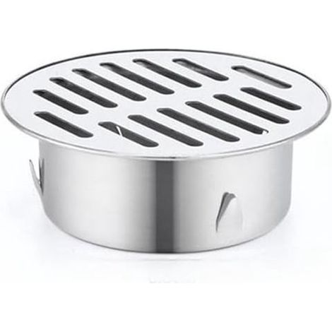 Avaloir de sol - Avaloir de sol de cuisine - Avaloir de douche - Filtre universel pour lavabo - Avaloir de sol rond - Inox - Avaloir anti-bouchage - Couvercle d'avaloir de douche - Accessoires pour év (1/5)