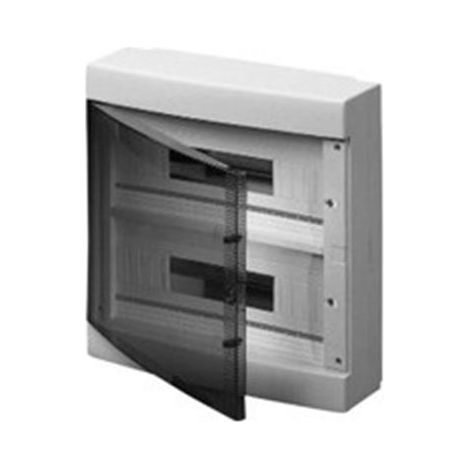 Wandverteiler 36 module Grau RAL 7035 mit geräucherter tür 380x380x150mm IP40 FAEG - FG14436