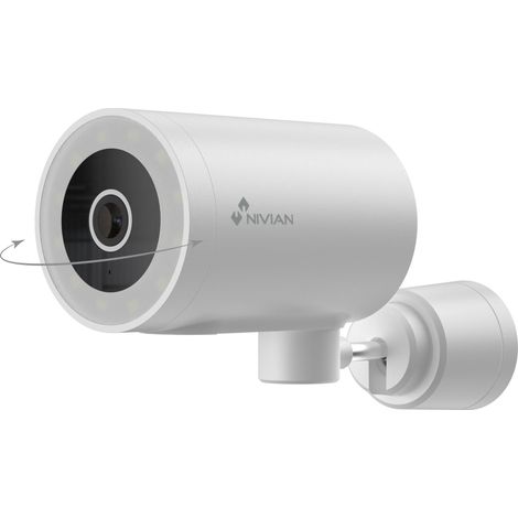 NIVIAN - Telecamera Bullet WiFi 2,4Ghz Half4K 2560x1440 Rilevamento di Persone Visione notturna a colori Compatibile con Alexa e Google Home Controllo Remoto App Tuya Smart (1/5)