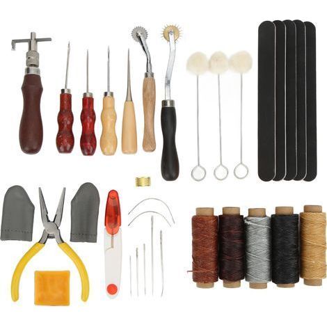 Multifunktionales DIY-Lederwerkzeugset, Lederreparatur- und Handnähset (1/5)