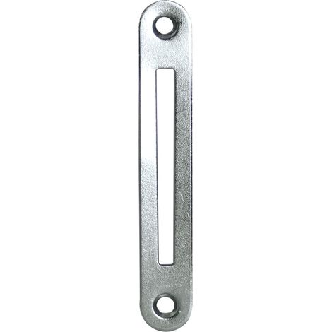 Schließblech zu Einstemmzunge, abgerundet, 95 x 15 x 1,25 mm, Stahl verzinkt, 1 Stück  Zubehör Beschläge Schlösser