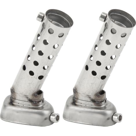 Kit de 2 silencieux d'échappement pour moto, entrée 22 mm, sortie 25 mm, silencieux hexagonal en fer galvanisé, convient aux quads et scooters. (1/5)