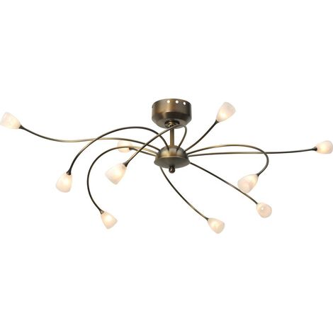 LED plafonnier Molto 2 LED 10 lumières 43x65cm bronze marron - 5698-01-134-DW (1/3)