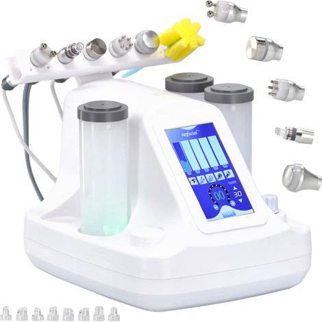 Trattamento cosmetico combinato di pulizia all'idrogeno, ultrasuoni ed elettroterapia 5 in 1 (1/4)