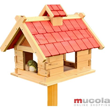 capannone per uccelli casa di legno per l'alimentazione degli uccelli XXL capannone per uccelli villa (1/4)