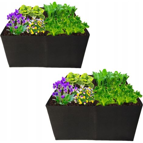 Gemüsegarten Garteninspektion Kräuter-Blumentopfkasten Material 60x60x30 2x (1/5)