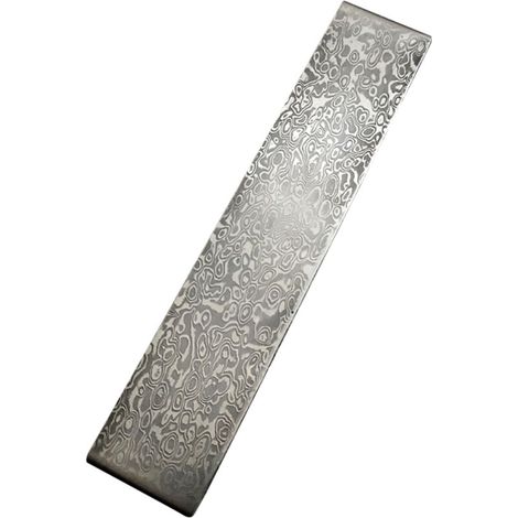 Coupeur de bricolage en acier damas, matériaux de fabrication, lame de barre à motif vierge, traitement thermique (1/4)