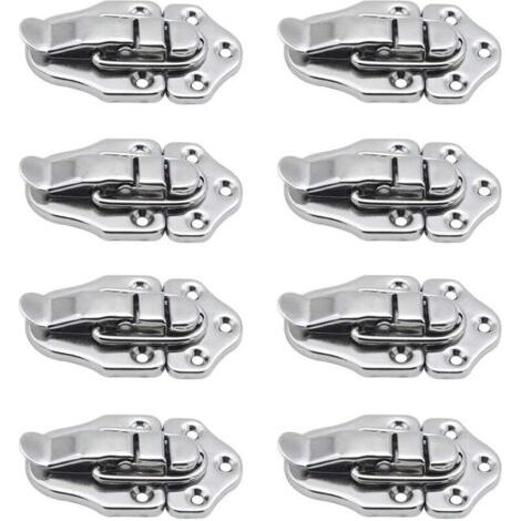 8 Fermoir à bascule loquets Verrou à bascule Fermeture a Levier Fermeture pour coffret à bijoux Coffrets Cadeaux Coffre à Outils valise et Coffre - Argent