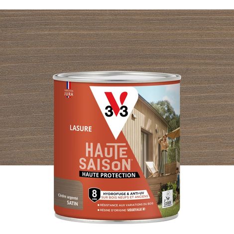 V33 Lasure V33 Haute saison 8 ans cèdre argenté satiné 0.75 l