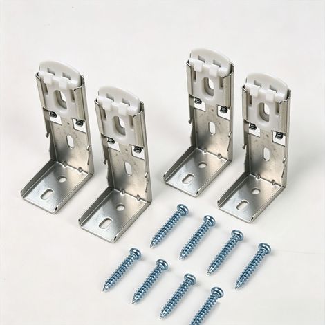 4-teiliges Set bestehend aus 7-teiligen, weichen Gaze-Vorhanghalterungen, Kunststoffhalterungen, Vorhangzubehör und Befestigungsclips (1/5)
