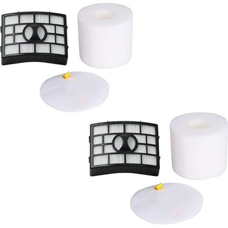 HEPA Filter Foam and Felt for Shark Rotator, Lift-Away Nv650 True Pet Cleaner, Nv650 W, Nv652, Nv750 W, Lift-Away Deluxe, Nv751, Nv651 (additional: Xff650 & Xhf650 2 Set) (1/4)