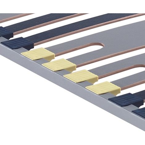 Sommier 90 x 200 Cadre à lattes 90x200cm - 5 zones Flat Cap (1/5)