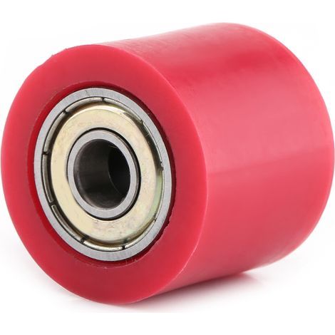 Tendeur de Chaine Moto, 8mm Rouleau de Chaîne de Tendeur, Chaîne D'entraînement Poulie Rouleau Curseur Tendeur Roue Guide Pour Street Bike Moto ATV(rouge). (1/5)