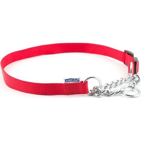 Ancol Nylon Choke Chain Red - 28 - 831947 (1/2)