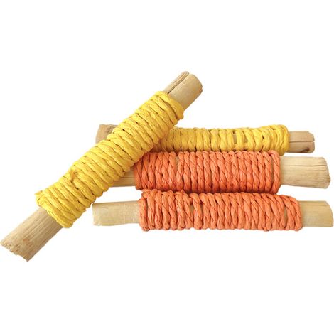 5 Pièces Jouet Rongeur, Boule Rotin, Gâteau Herbe, Corde Bois, Lapin Cochon Dinde, Pour Lapin Hamster (1/5)