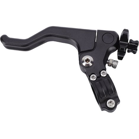 Universeller Stunt-Kupplungshebel, schwarz, 7/8"-Lenker, CNC-gefräster kurzer Kupplungshebel für Motorrad (1/5)