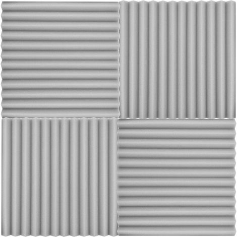 Lot de 24 panneaux de mousse insonorisante pour studio, 30 x 30 x 2,5 cm / 12 x 12 x 1 pouce (1/3)