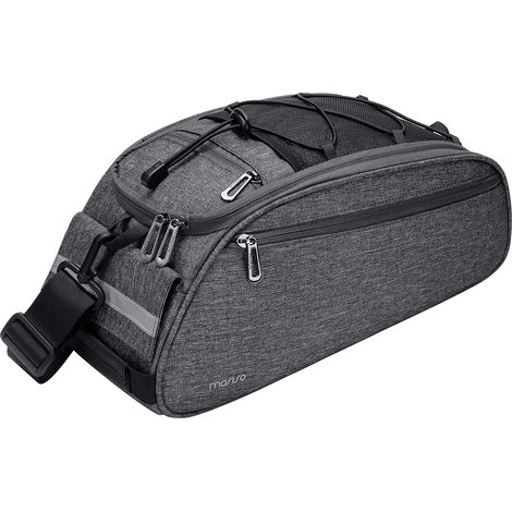 Sac de Support de Vélo, Hydrofuge Vélo Tronc Sacoche Siège Arrière Cyclisme Bicyclette Transporteur Banquette Arrière Bagage Selle Sac à Bandoulière (1/5)