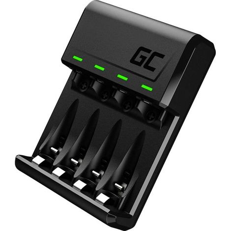 Green Cell VitalCharger Chargeur de piles rondes NiMH LR03 (AAA), LR6 (AA) (1/5)