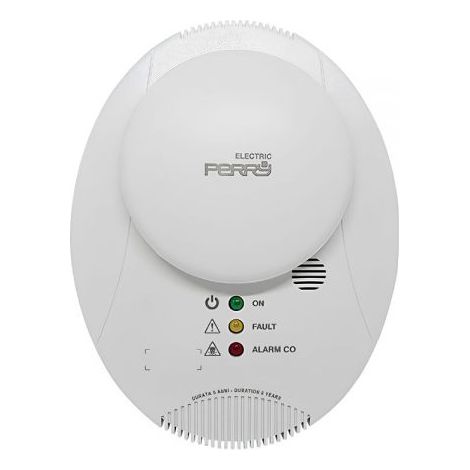 Perry rilevatore di gas metano e monossido di carbonio da parete, LED indicazione ON/avaria/Presenza gas - 1GA50916/CHCO