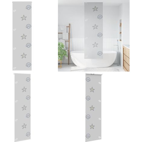 vidaXL Store enrouleur de douche 60x240 cm largeur du tissu 56 cm (1/5)