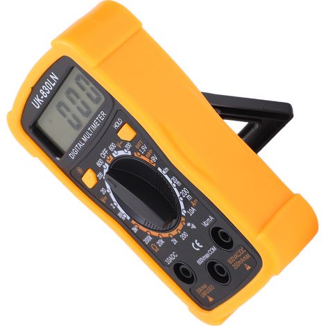 Multimètre numérique universel UK-830LN avec écran LCD, protection contre les surcharges et haute précision pour les tests électriques (1/5)