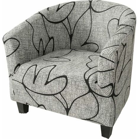 Housse de Protection pour Fauteuil de Club - Très Extensible - Amovible et Lavable - Protection de Meubles pour Le Salon (1/5)