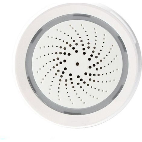 Alarme Intelligente Wi FI : sirène stroboscopique sans Fil avec Alarme sonore et Lumineuse, Son 100 DB, télécommande par Application, Connexion d'alarme avec appareils intelligents Tuya pour la