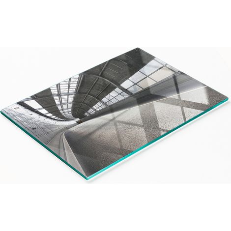 Dekoratives Schneide- und Servierbrett aus Glas „Straße im Tunnel“ 80 x 52 cm (1/5)
