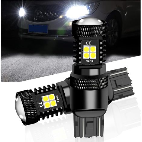 7443 7444NA Ampoule W21/5W Ampoules LED Utilisé Pour Feux de Recul Feu Arrière Phares Antibrouillard DRL Feux de Jours Ampoules de Stop Pour Voiture et moto Blanc 2PCS (1/5)