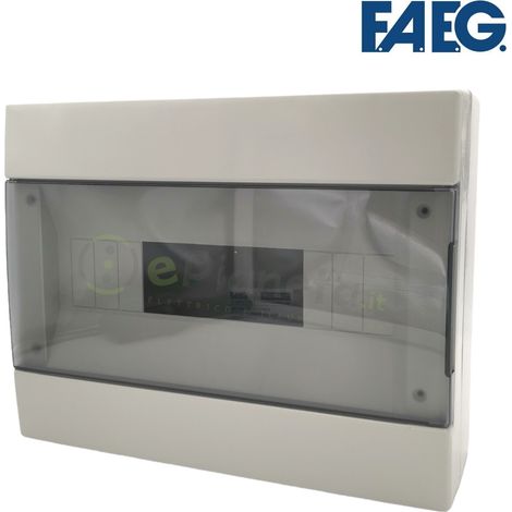 Quadro elettrico da parete  6-12 moduli centralino per interruttori DIN IP40 con sportello (1/4)