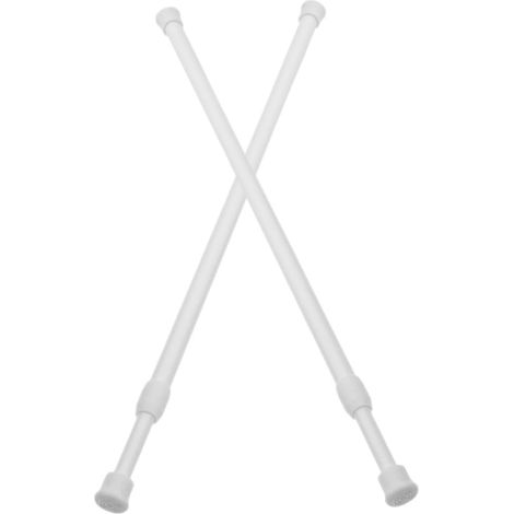 Lot de 2 Tringles Télescopiques Réglables 40-70 Cm sans Perçage, Support Mural Adhésif pour Rideaux et Vêtements, Tige Rétractable Multifonction pour Salle de Bain et Maison (1/5)
