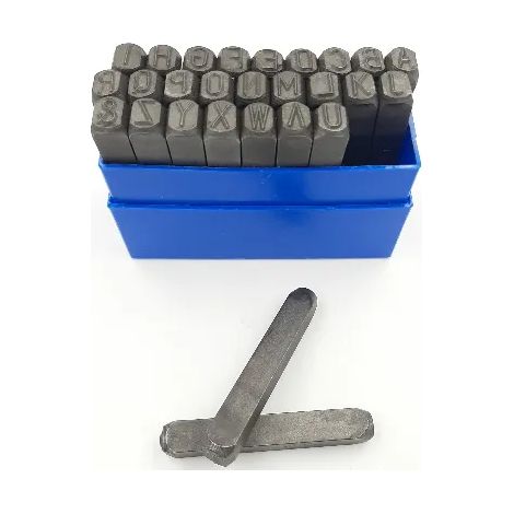 Set di lettere maiuscole 329 27 pezzi A-Z altezza carattere 8 mm in scatola di plastica (1/2)