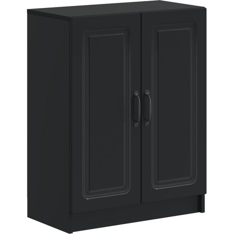 Badezimmer Aufbewahrungsschrank UTRECHT Schwarz vidaXL (1/5)