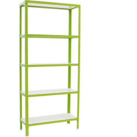 Simonrack Scaffale in metallo verde e bianco 1802x810x310 mm