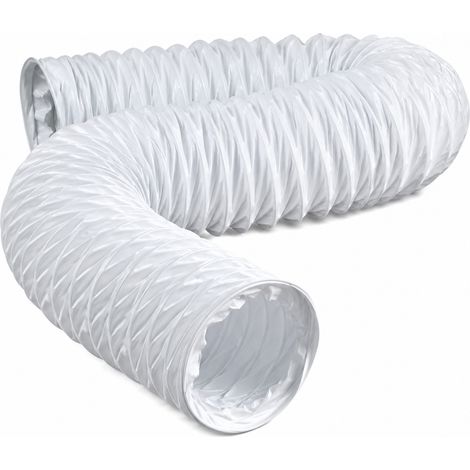 Tubo salida aire secadora 100 mm x 6 M Blanco (1/5)