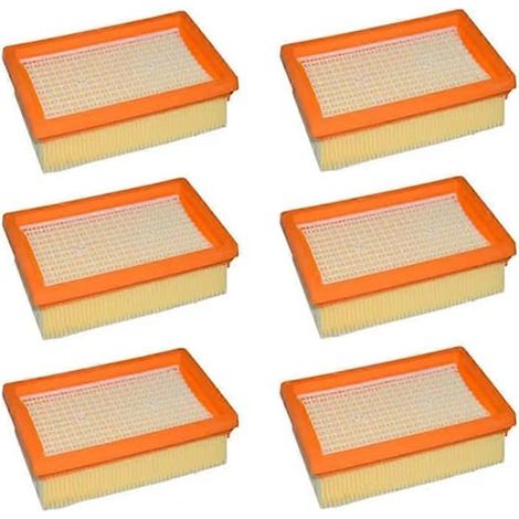 Filtres HEPA pour aspirateur KARCHER MV4 MV5 MV6 WD4 WD5 WD6 (6 pièces, jaune) (1/5)
