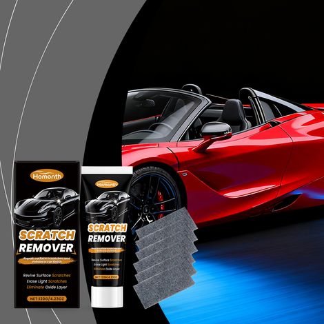 Car paint care kit - Cleaning, maintenance, restoration, shine coating, scratch repair cream - 120g + nano-cleaning cloth (1/5)