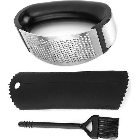 Presse-ail manuel en inox pour cuisine, broyeur d'ail et hachoir, presse-agrume à gousses, outil de concassage et d'écrasement, ustensile robuste pour hacher et réduire en purée, accessoire culinaire (1/5)