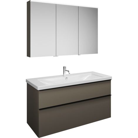Set burgbad Eqio, composé d'une armoire de toilette à droite, (1/2)