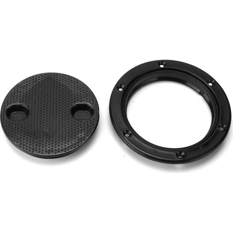 Trappe de visite ronde 4 pouces avec couvercle résistant UV pour bateau, yacht, pêche, camping-car, plaque de pont étanche, accès inspection marine, couvercle de maintenance. (1/5)