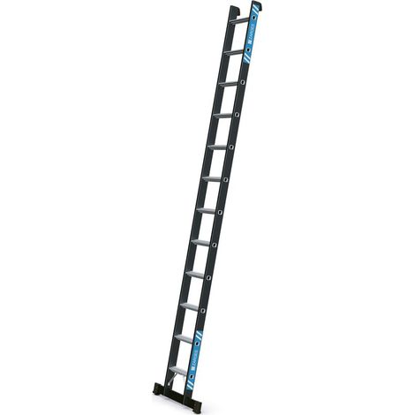 Anlegeleiter 12Sprossen Alu.schwarz elox.Leiterlänge 3500mm Arbeits-H.ca.4250mm (1/5)