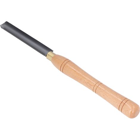 Outil de tour à bois à grande arcade intérieure, burin ébauchoir manche hêtre, lame acier rapide HSS, coffret 1 pièce (1/5)