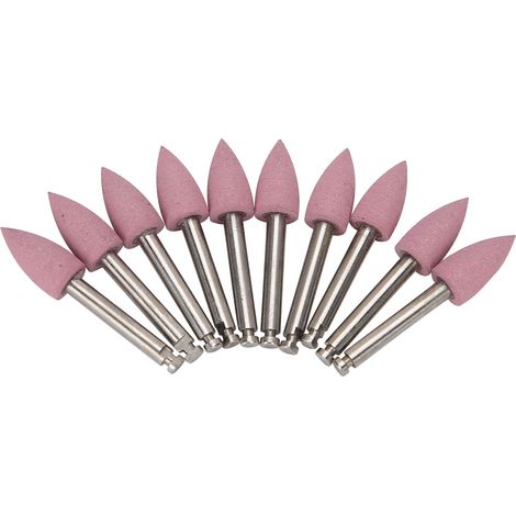Lot de 10 fraises de polissage dentaire à basse vitesse, embouts de foret roses 410 (1/5)